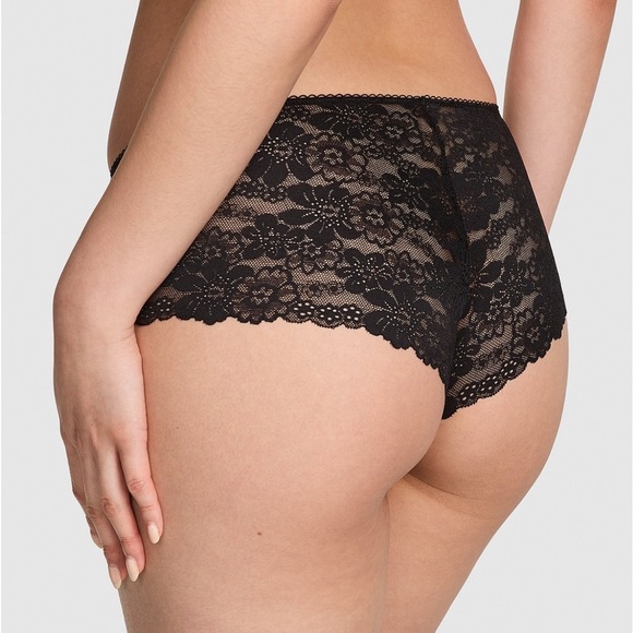 Victoria’s Secret PINK Elegant Black Lace Women’s Briefs Size Small Brand New - Picture 2 of 3